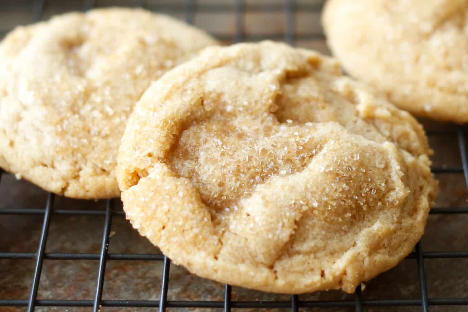 Crispy, Chewy, Peanut Butter Cookies {traditional and gluten free recipes included}