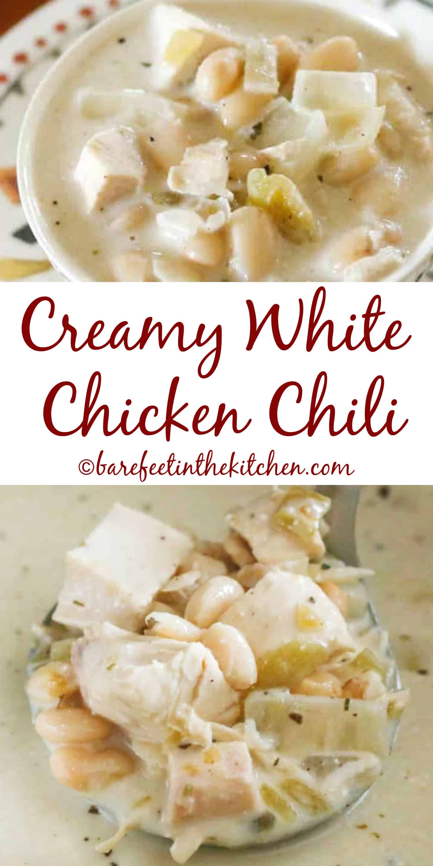 White Chicken Chili - Barefeet in the Kitchen