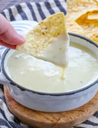 The best restaurant style queso dip is EASY to make!