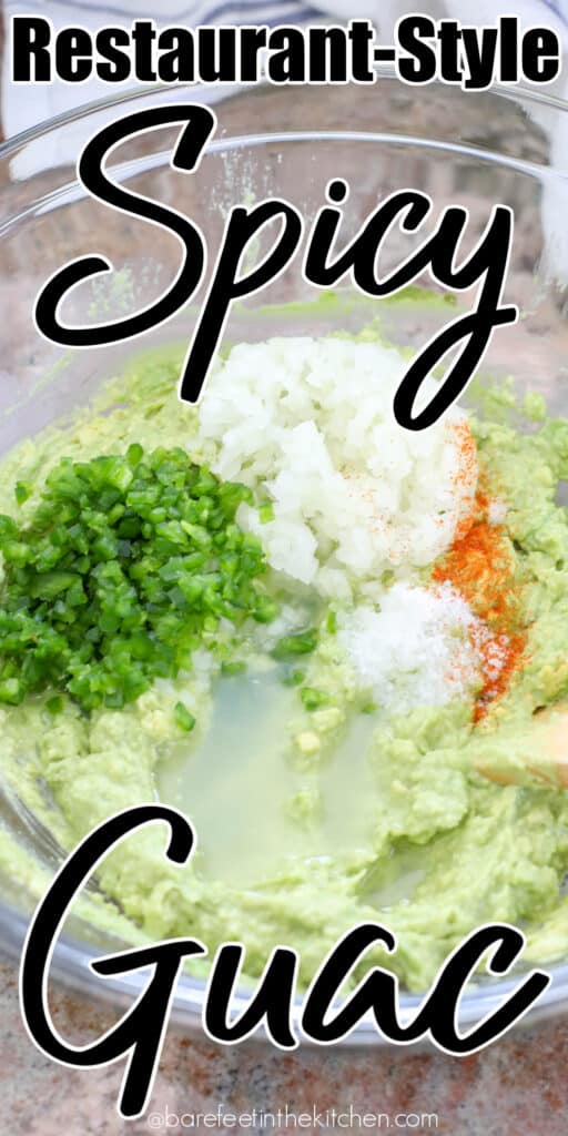 Spicy Guacamole is super easy to make and it disappears lightning fast!