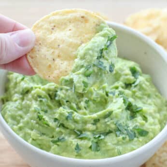 With just a few minutes effort, you can be snacking on a bowl of spicy homemade guacamole.