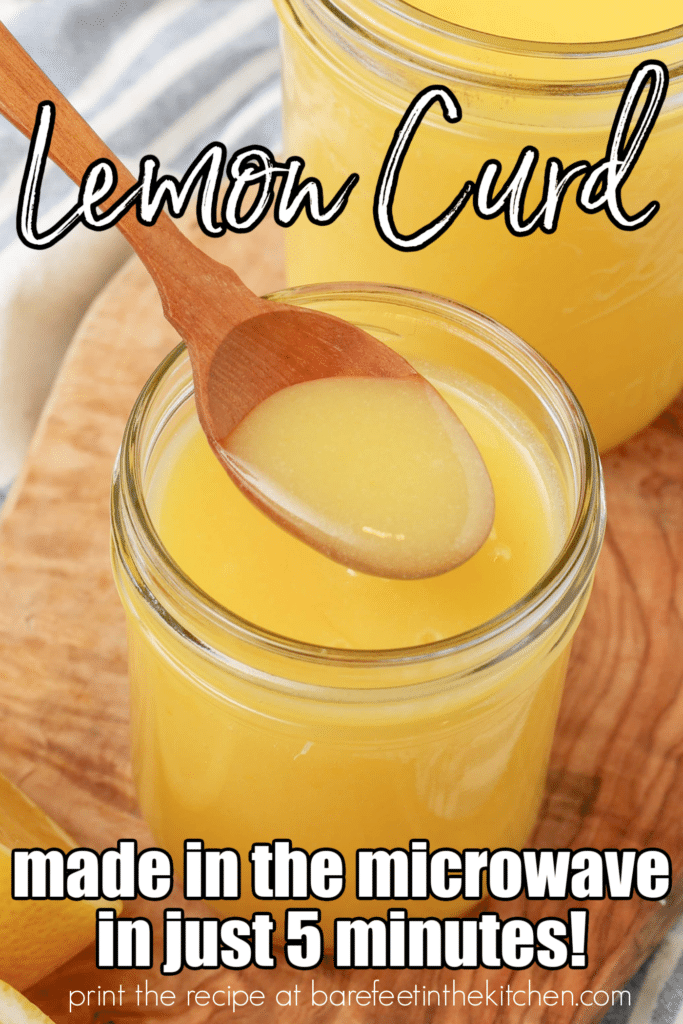 close up photo of lemon curd on wooden spoon