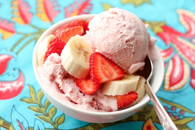 How to make banana ice cream with ice cream maker Fluffy Strawberry Banana Ice Cream Barefeet In The Kitchen