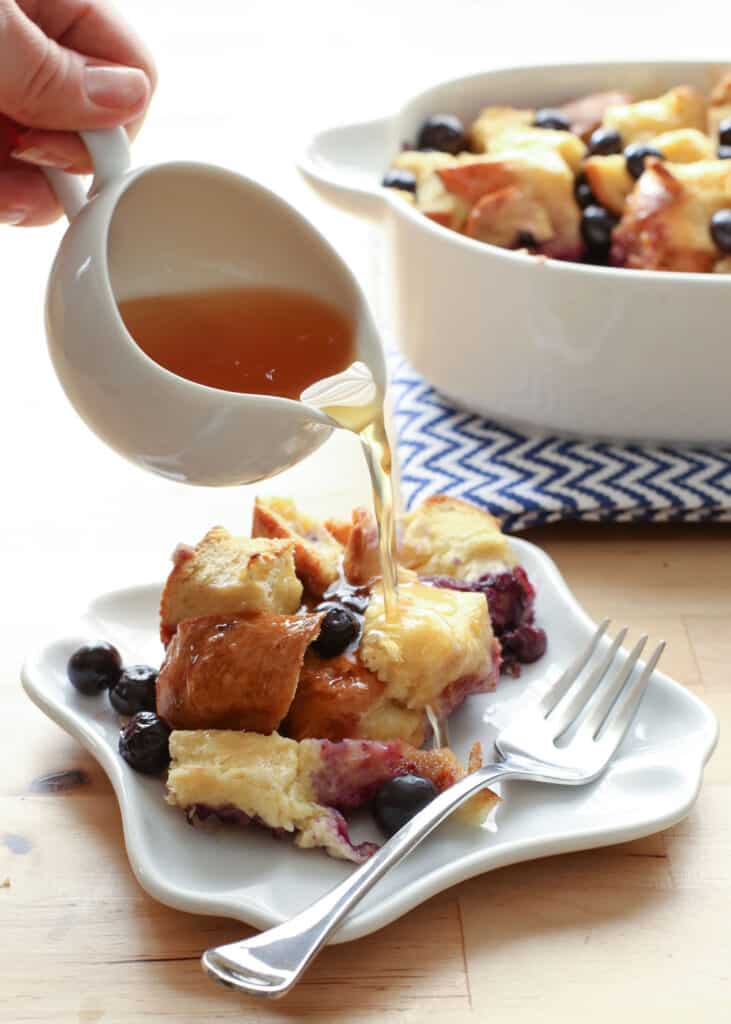 Blueberry Lemon Baked French Toast recipe by Barefeet In The Kitchen