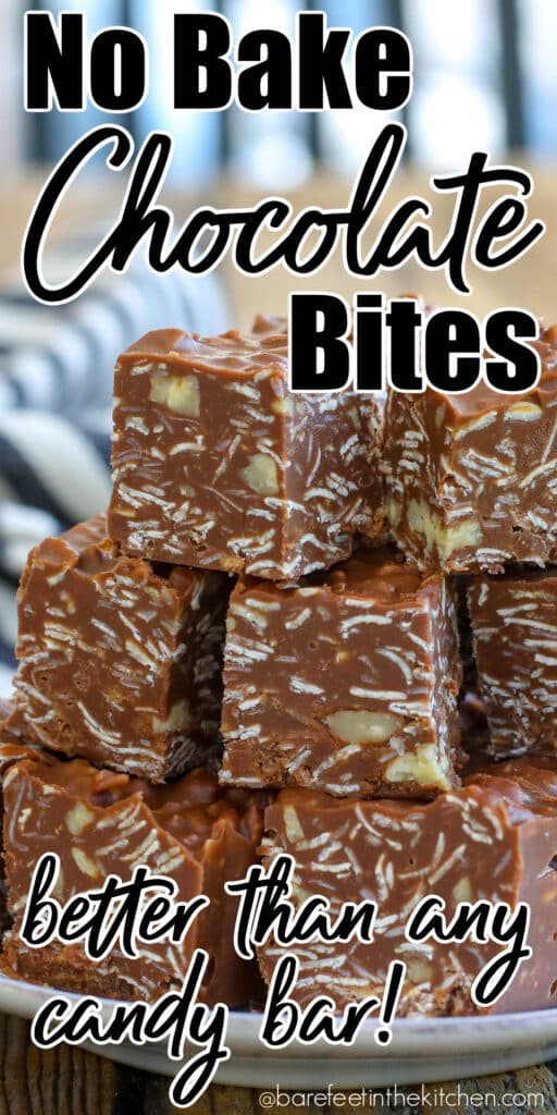 No Bake Chocolate Bites are better than any candy bar you can buy!