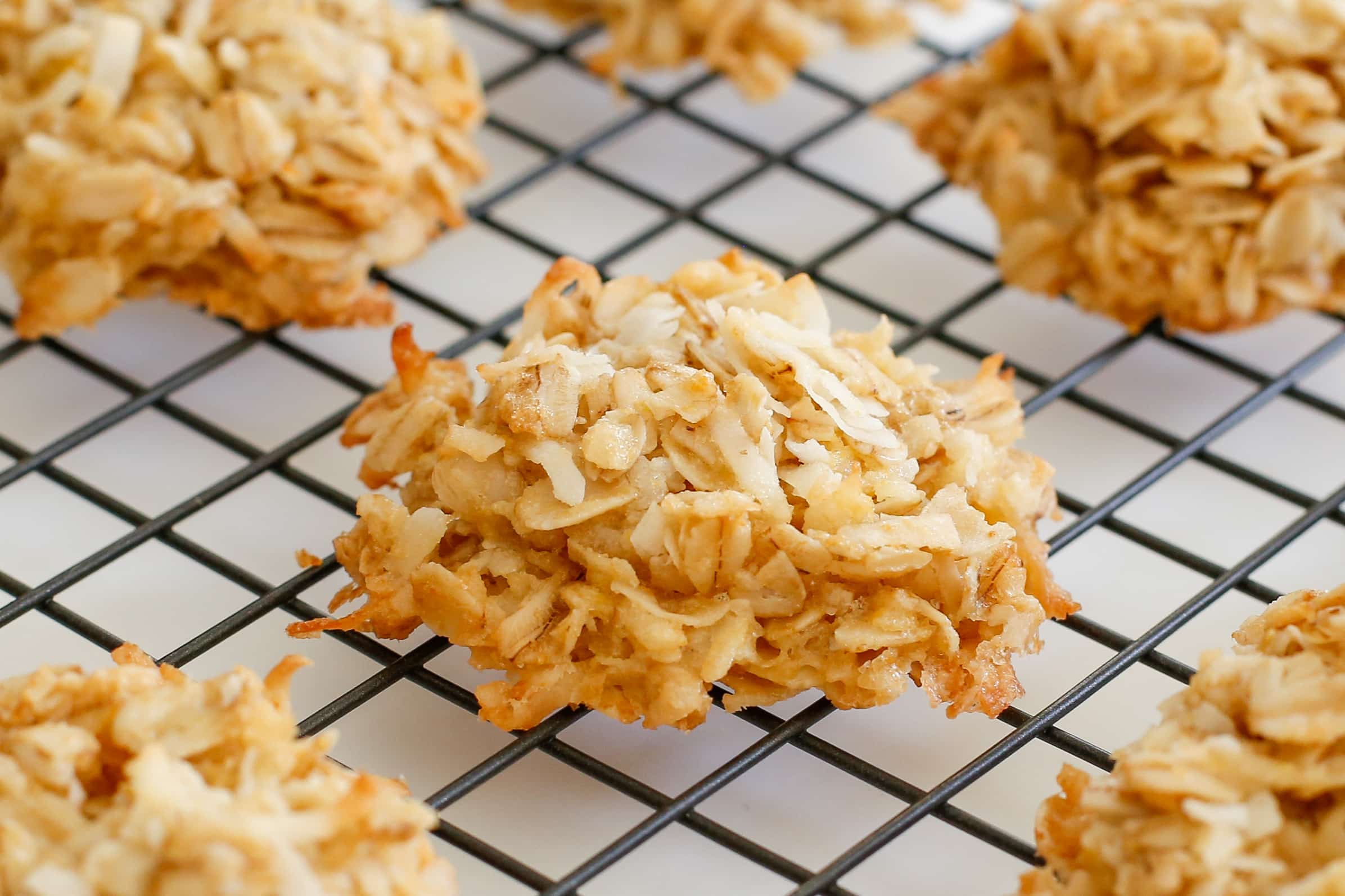 Coconut Oatmeal Cookies - Barefeet in the Kitchen
