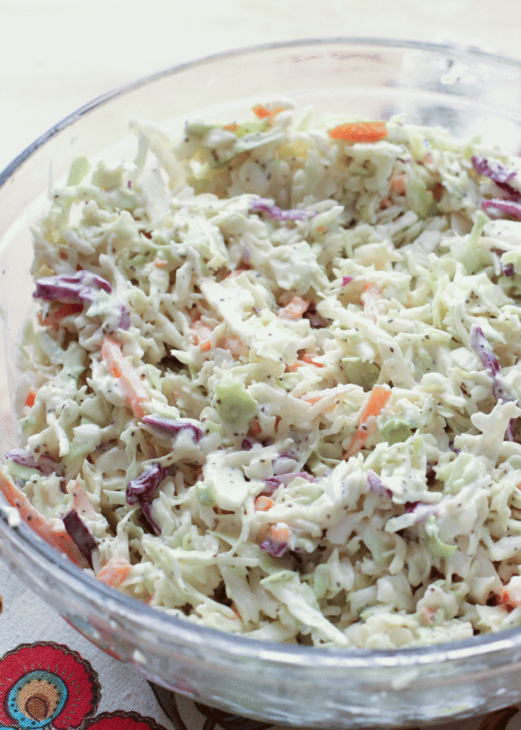 Classic Memphis-Style Southern Coleslaw recipe by Barefeet In The Kitchen