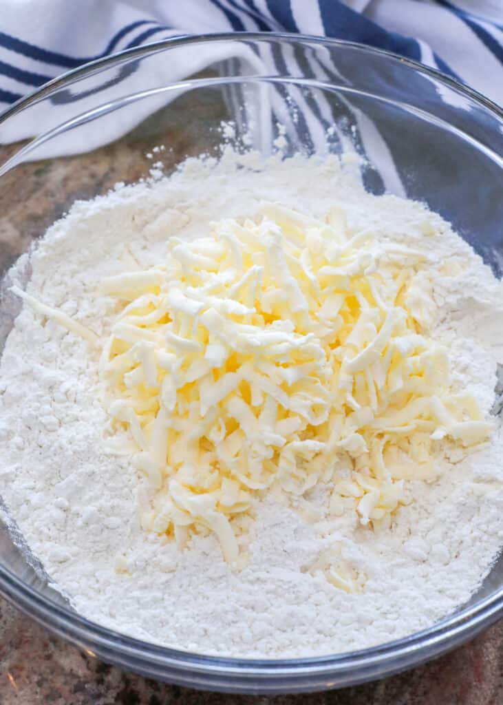 You can easily make biscuits by grating butter!