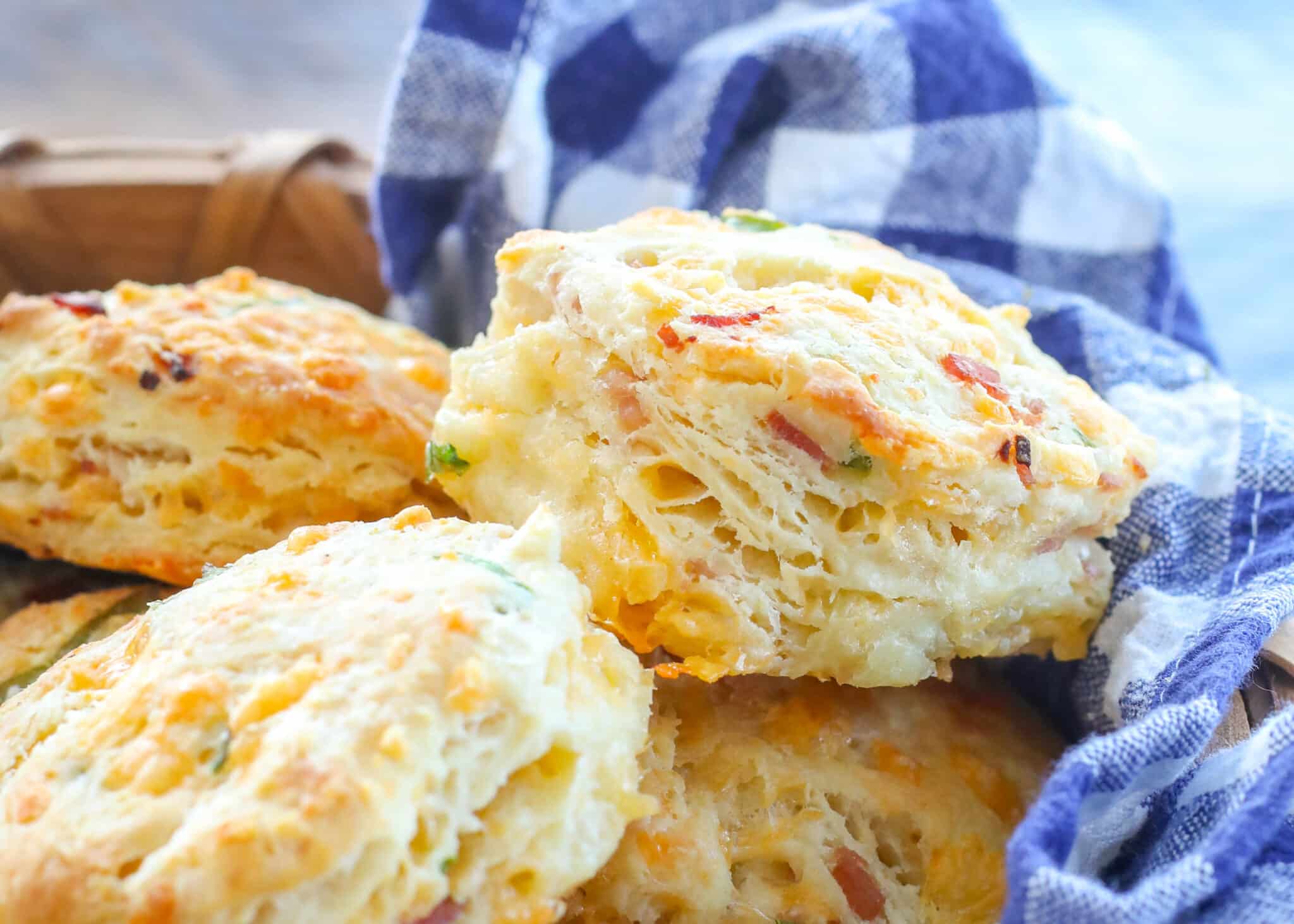No one can resist these buttery Ham and Cheese Biscuits