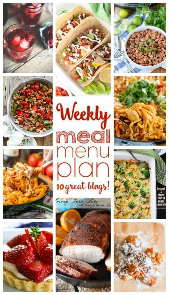 Weekly Meal Plan for April 4 - April 10 | barefeetinthekitchen.com