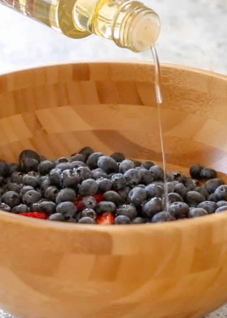 Berry Fruit Salad with Balsamic Dressing
