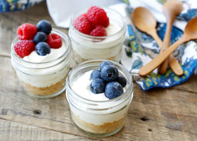 Lemon Ginger Cheesecake Mousse Cups are a no-bake dessert that no one can resist! get the recipe at barefeetinthekitchen.com