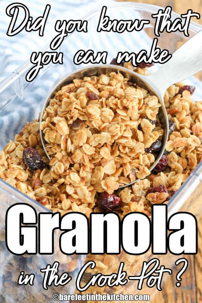 Homemade Granola in the crock-pot