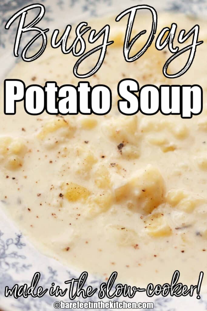 Sopa de patata para un día ajetreado