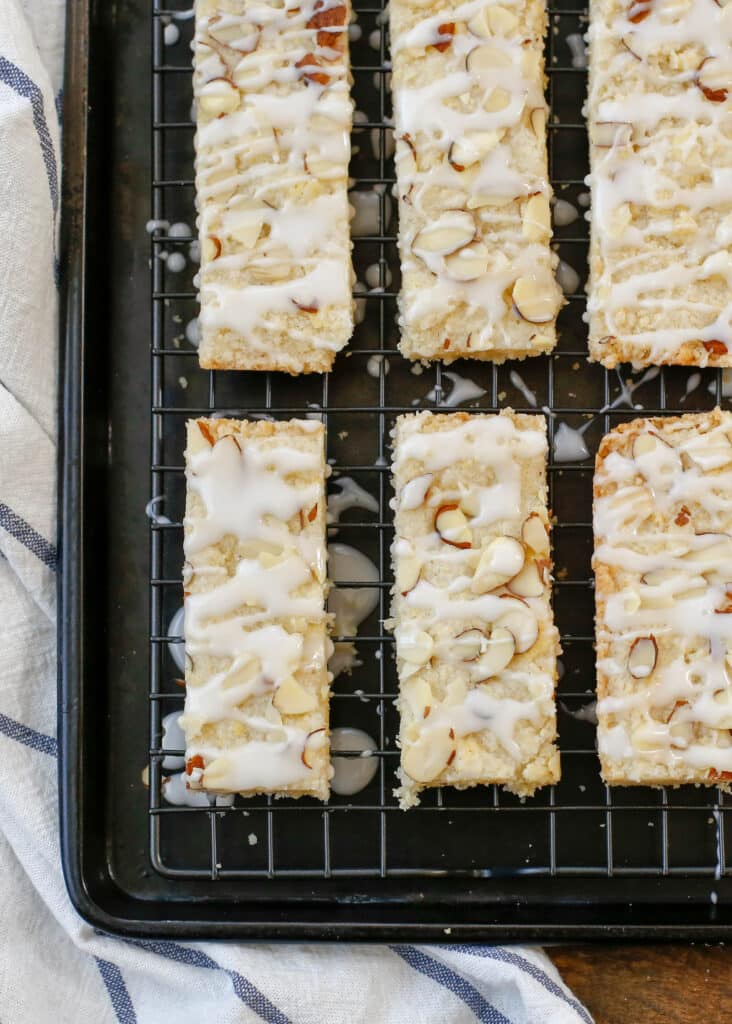 The best Almond Bars you will ever taste! get the recipe at barefeetinthekitchen.com