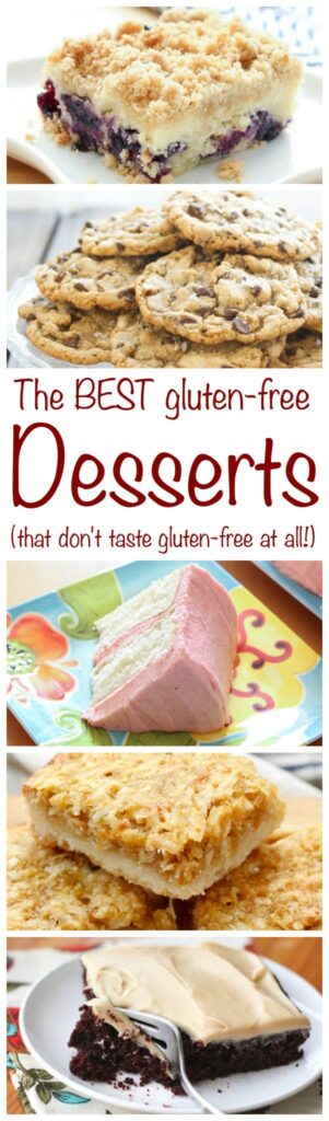 The BEST Gluten Free Desserts shouldn't taste gluten-free! get the recipes at barefeetinthekitchen.com