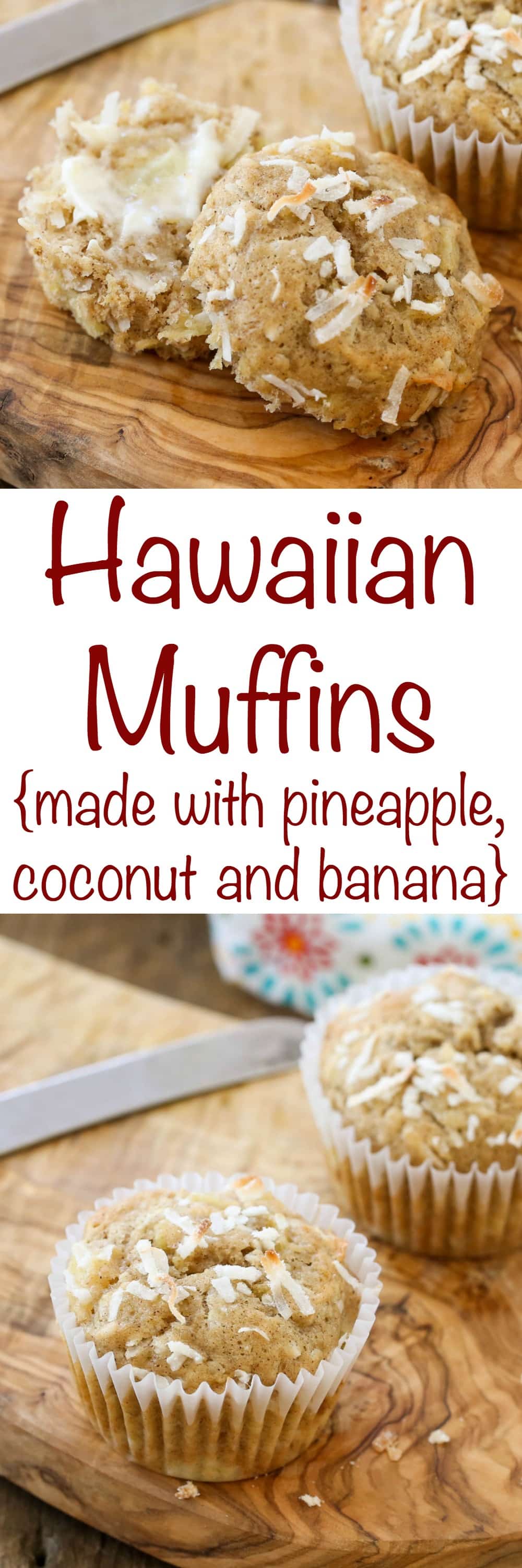 Hawaiian Muffins - Barefeet in the Kitchen