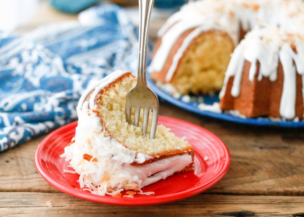 Buttery sweet and loaded with coconut flavor - you're going to LOVE this pound cake!