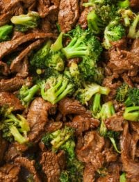 close up photo of beef and broccoli