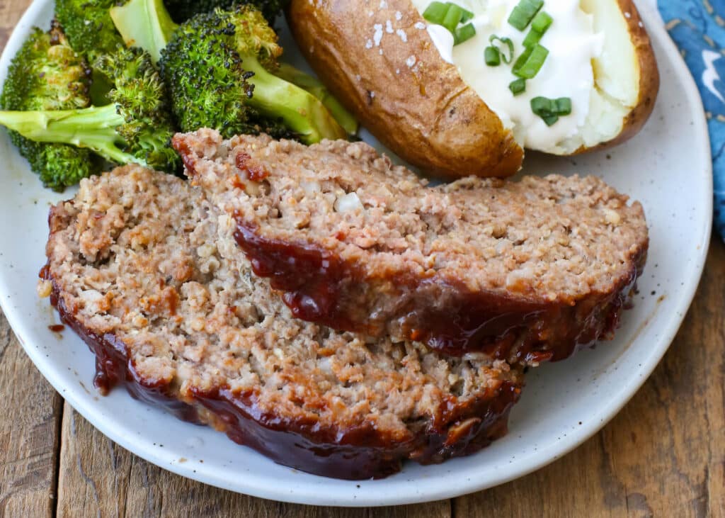 Balsamic Glazed Meatloaf - have you tried it yet? Get the recipe at barefeetinthekitchen.com