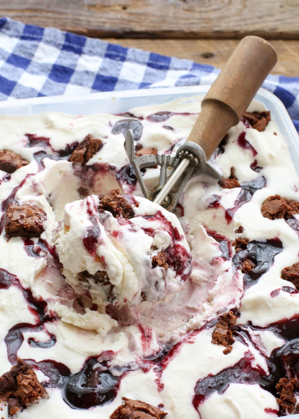 Brownie Berry Ice Cream