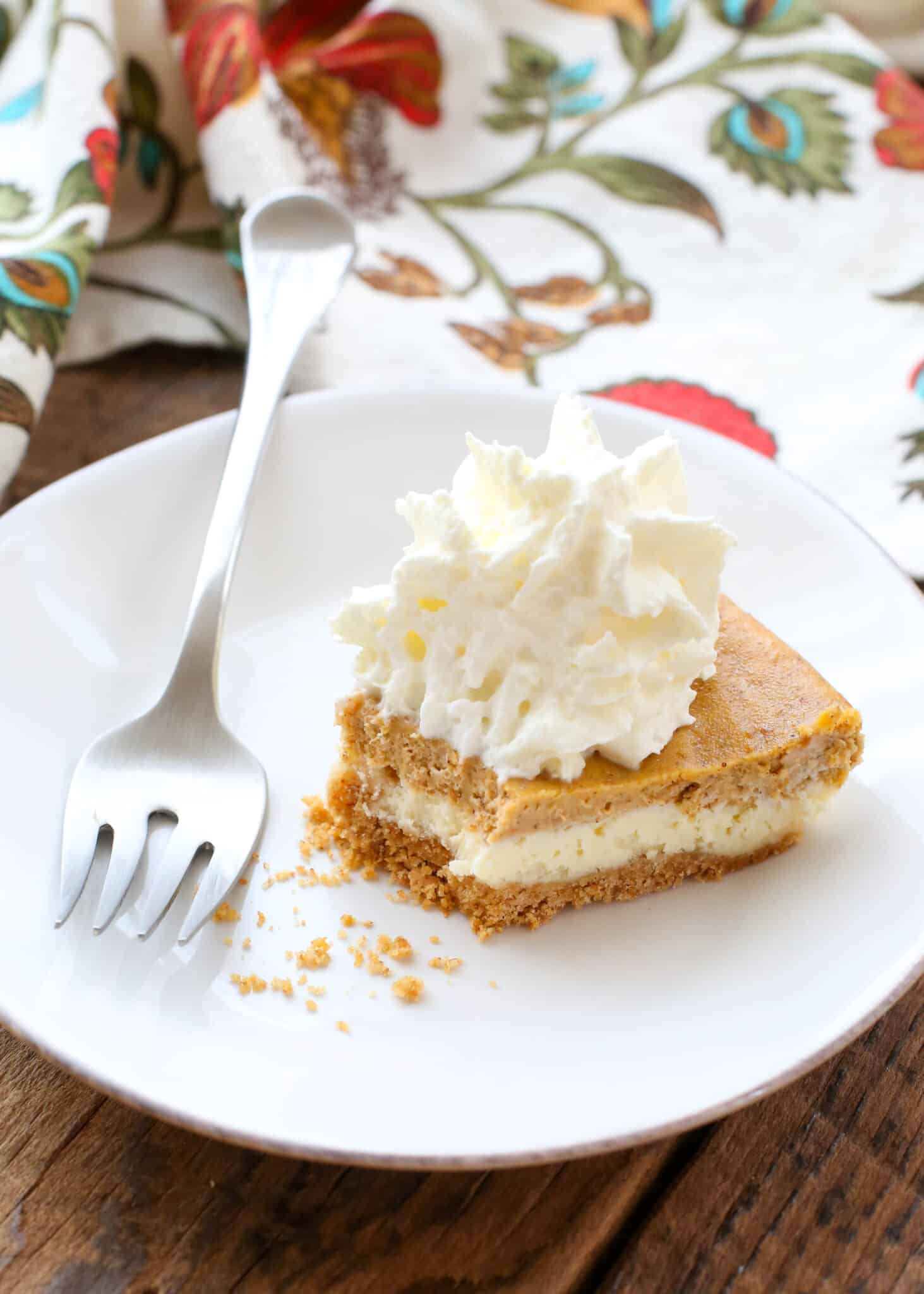 The Ultimate Pumpkin Pie Cheesecake - Barefeet In The Kitchen