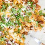 Tater Tots with Crispy Pulled Pork and Cheese