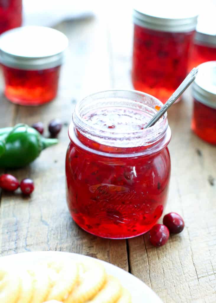 Cranberry Pepper Jam is a must have appetizer on every cheese board!