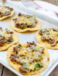Beef Tostadas are a quick dinner that is always kid-approved!
