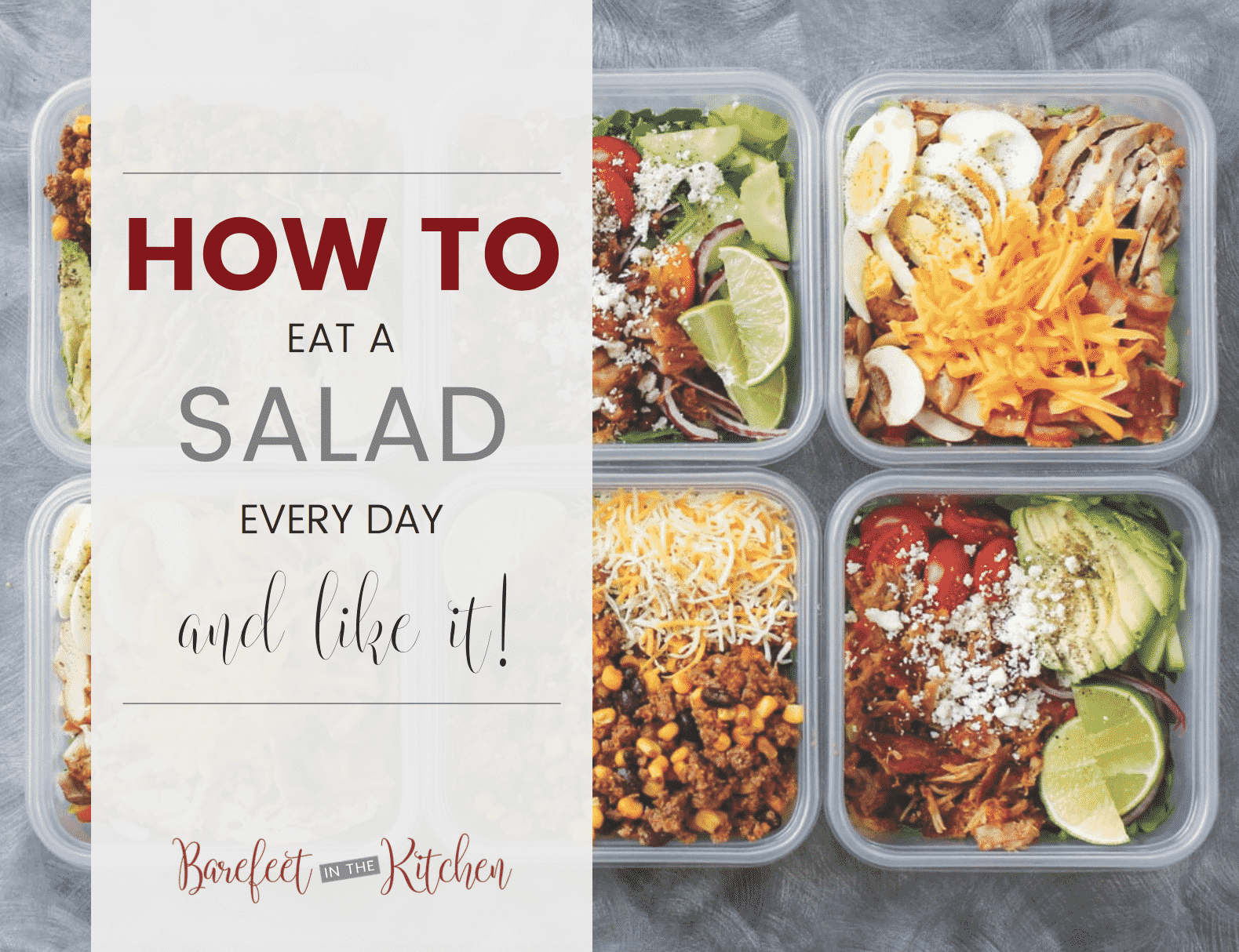 An eBook for How To Eat A Salad Every Day - Barefeet in the Kitchen