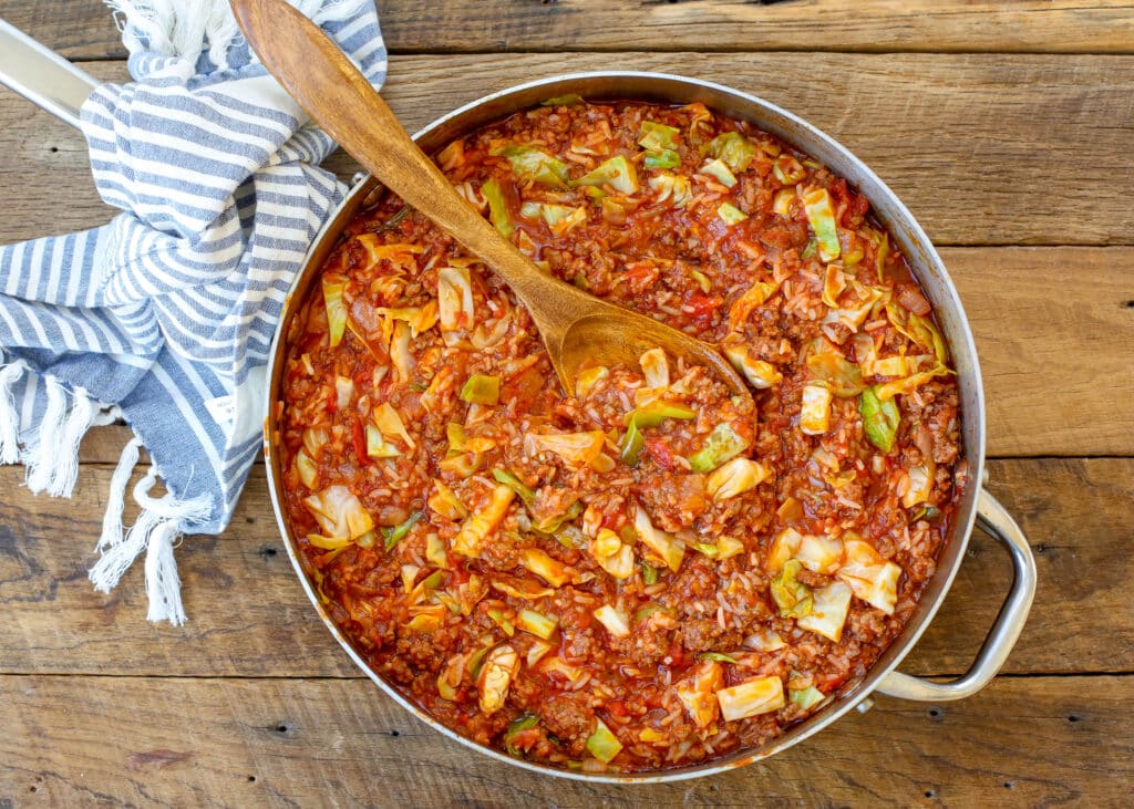 Unstuffed Cabbage Rolls are a favorite with kids and adults!