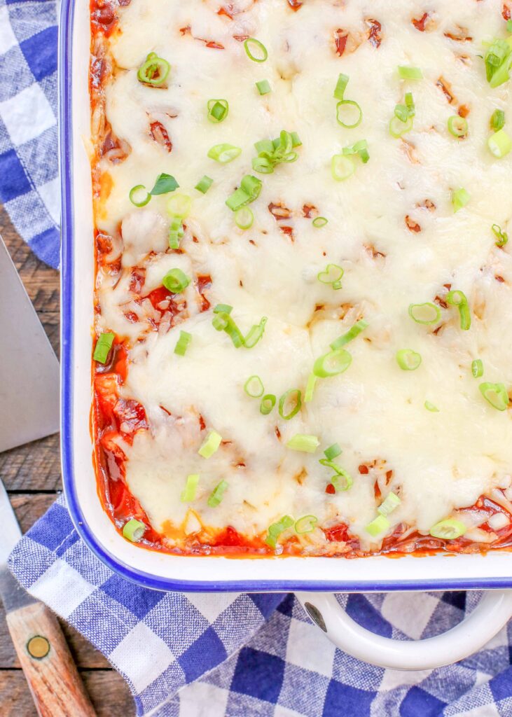 Enchiladas are the perfect way to use leftover BBQ chicken!