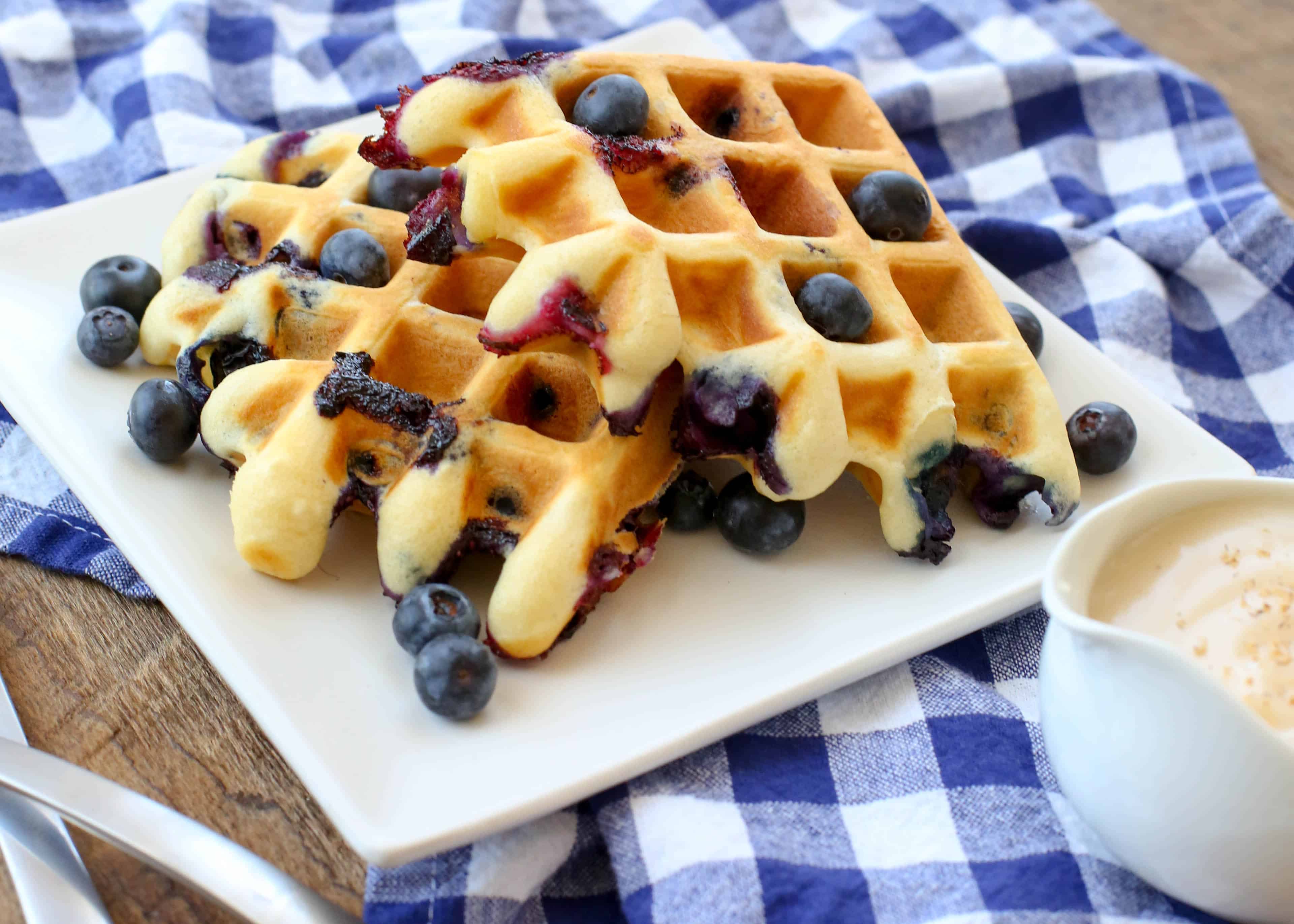 How to Make Blueberry Waffles 