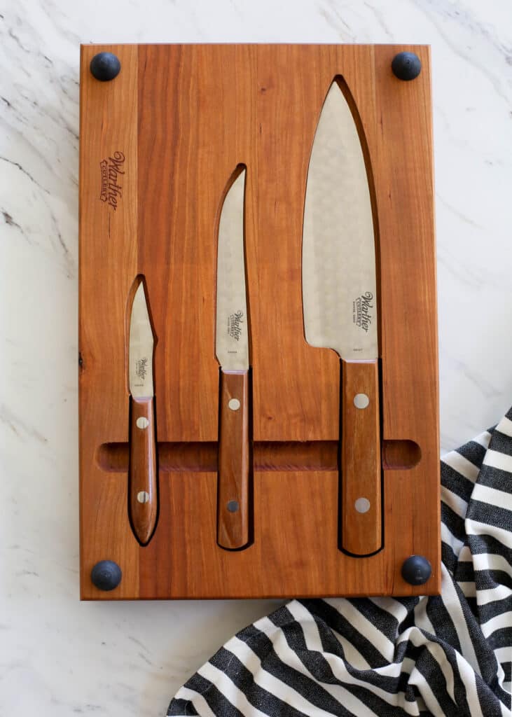 Warther Cutlery Chef Set Cutting Board 