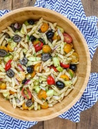 This summer pasta salad is loaded with Italian flavors - you're going to love it!