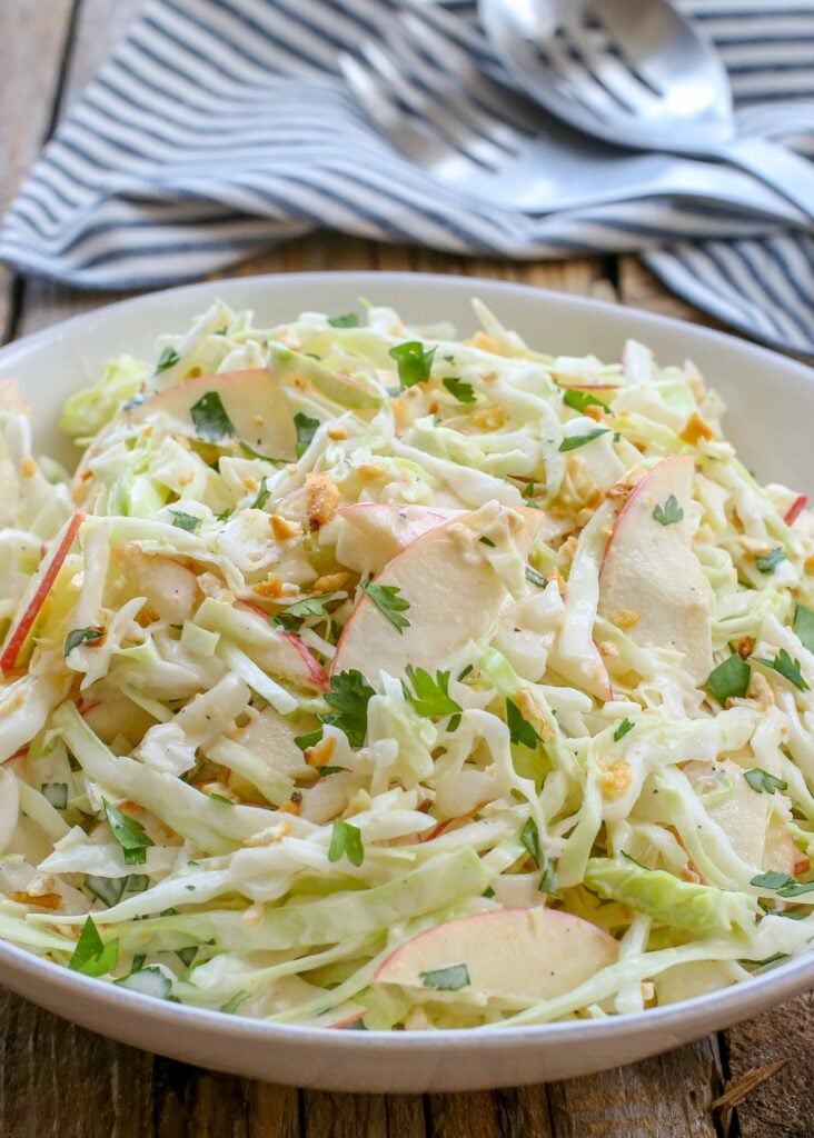 Spicy, sweet, and crunchy Apple Coleslaw