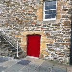 Wee little doorway in Kirkwall - see more at barefeetinthekitchen.com