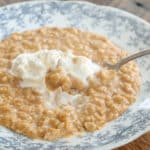 Top your bowl of pumpkin pie oatmeal with whipped cream and transform your breakfast into something absolutely craveable.