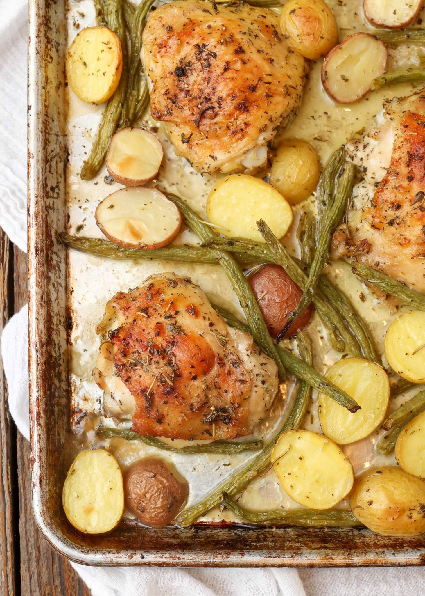 chicken potatoes and green beans