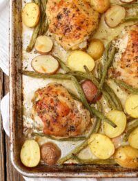 chicken potatoes and green beans