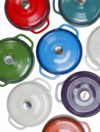 Lodge 6 QT Enameled Cast Iron Dutch Oven Giveaway - Enter the giveaway at barefeetinthekitchen.com