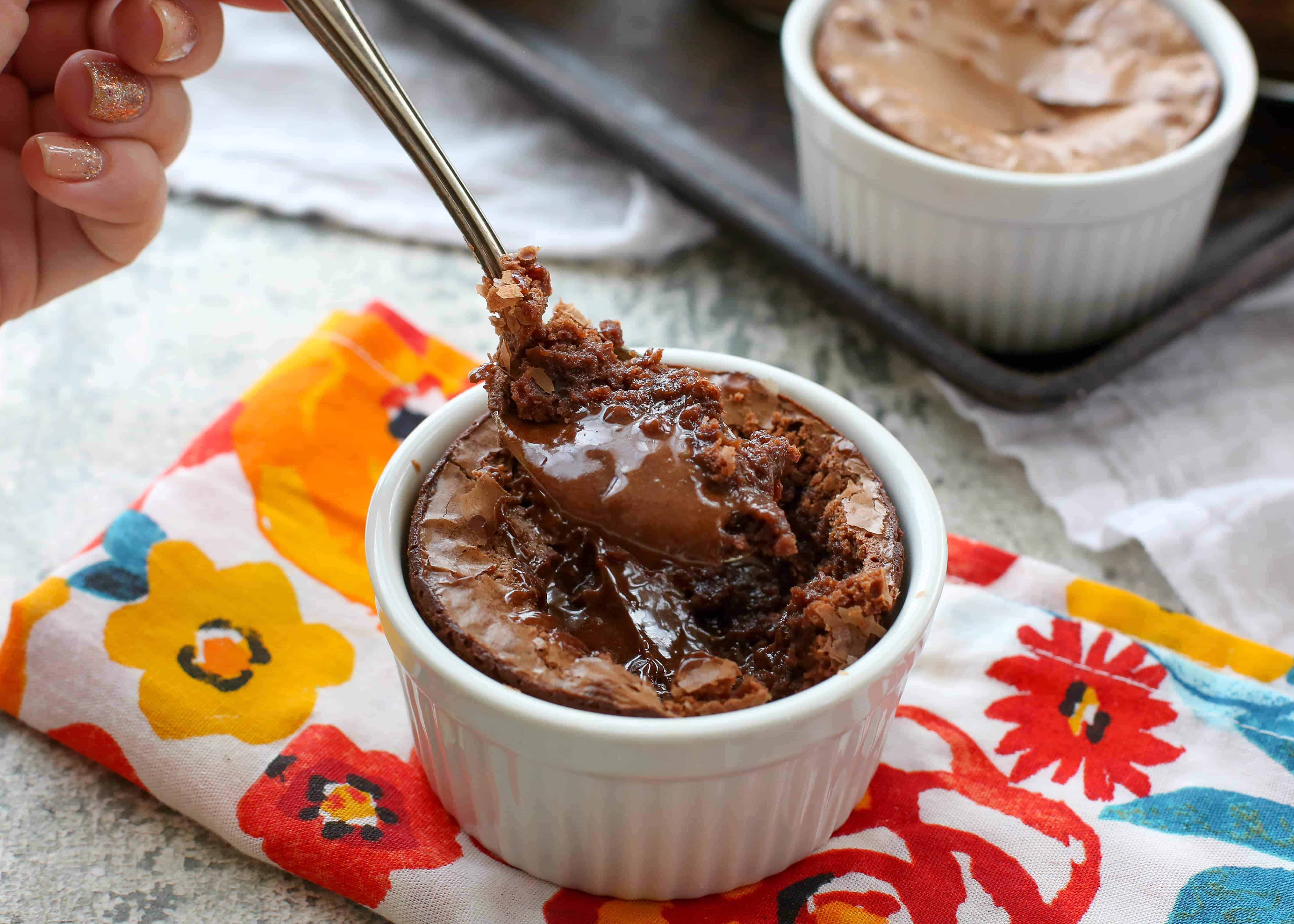 Instant Pot Chocolate Lava Cake For Two - Crunchy Creamy Sweet
