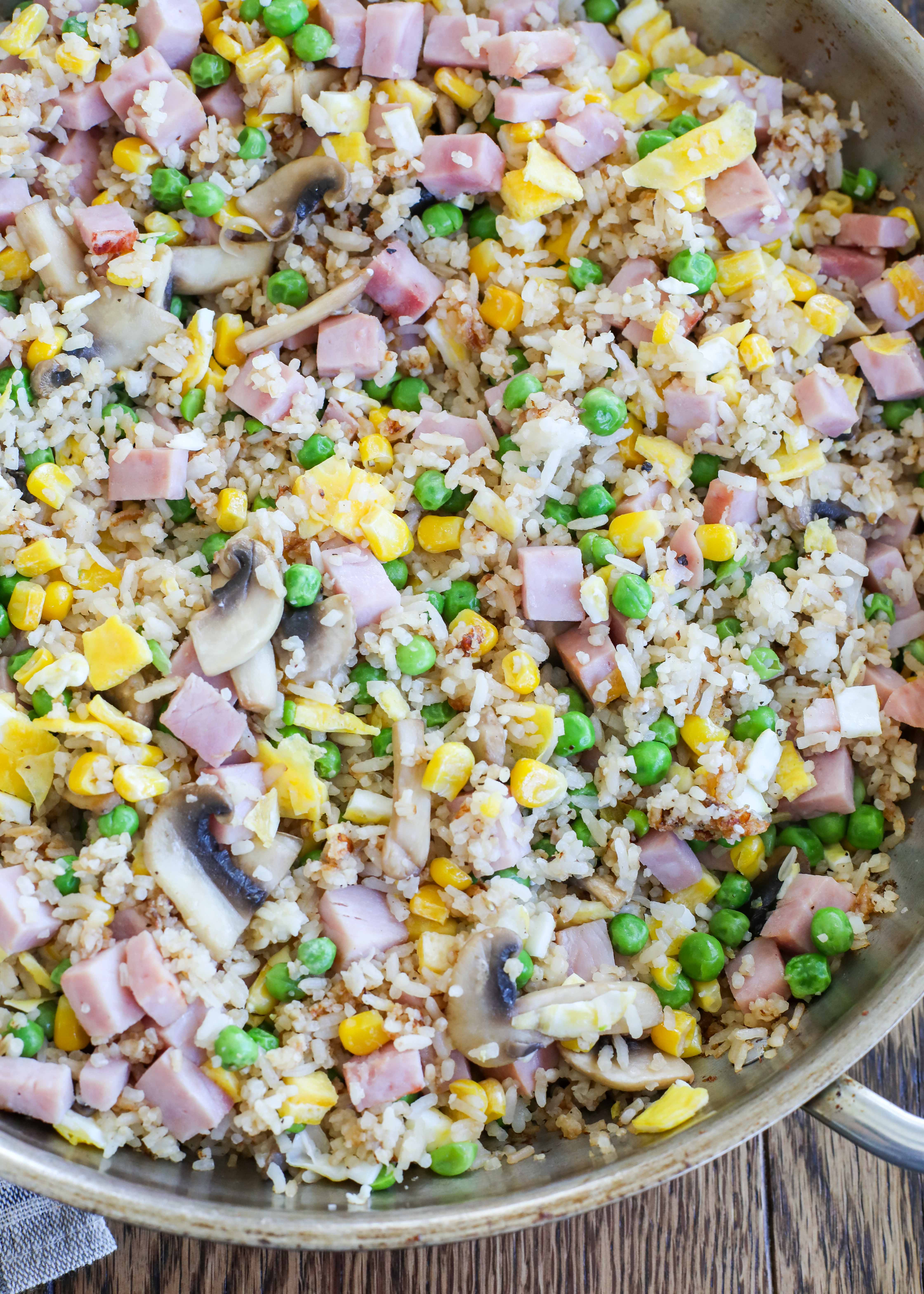 Better Than Take-Out} Fried Rice With Ham And Vegetables - Barefeet In The Kitchen