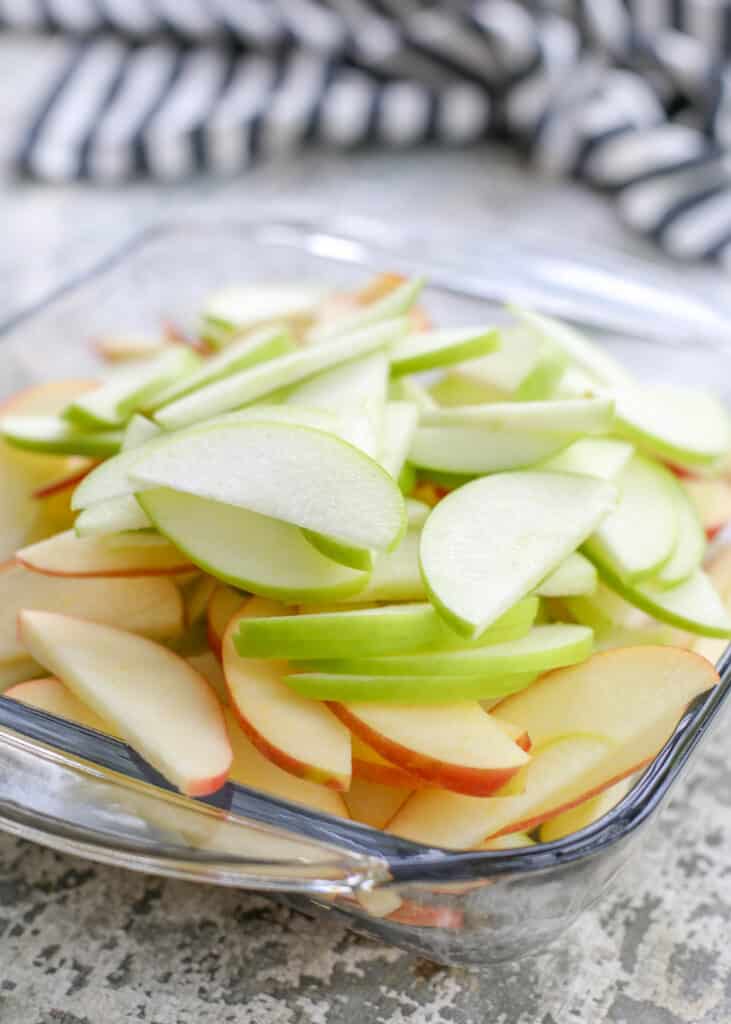 Las manzanas Honeycrisp y Granny Smith son la mejor combinación para Apple Crisp
