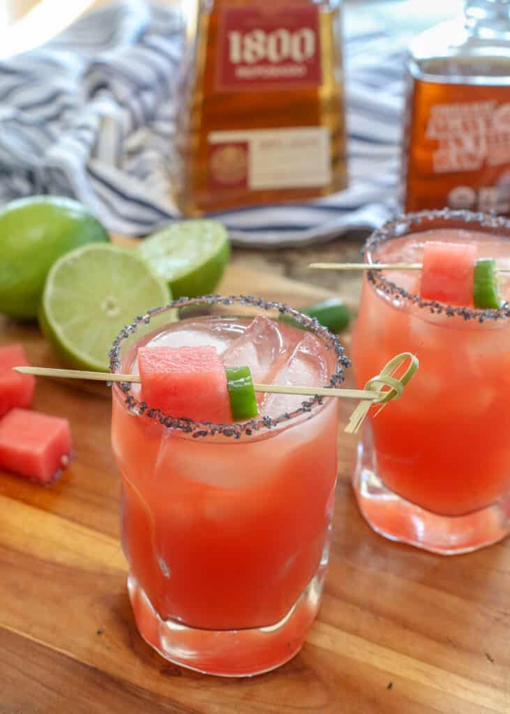 Sandia En Fuego is the best margarita I have ever tasted. Get the recipe at barefeetinthekitchen.com