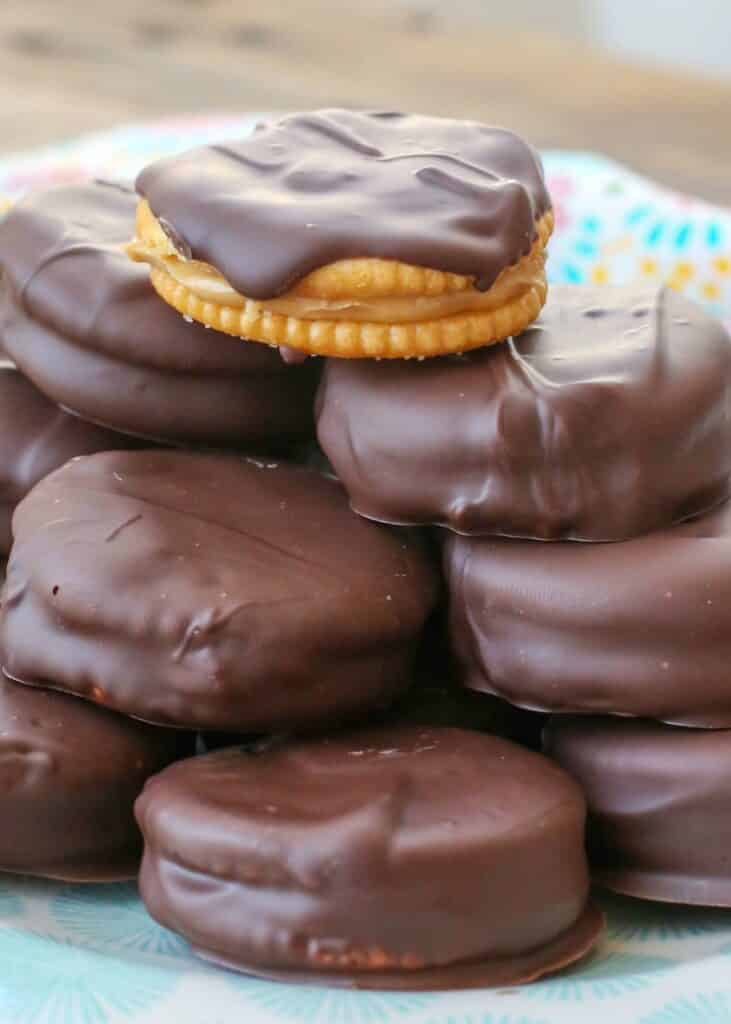 Chocolate PB Sandwich Cookies are the ultimate sweet and salty no-bake treat!