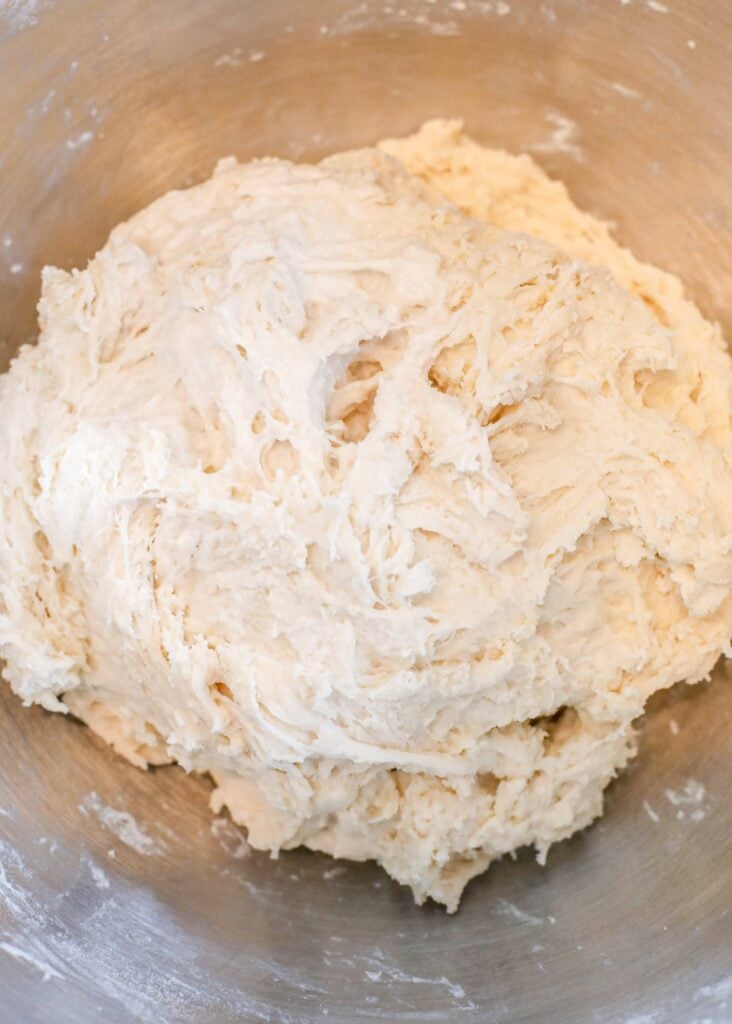 English Muffin Bread - shaggy dough 