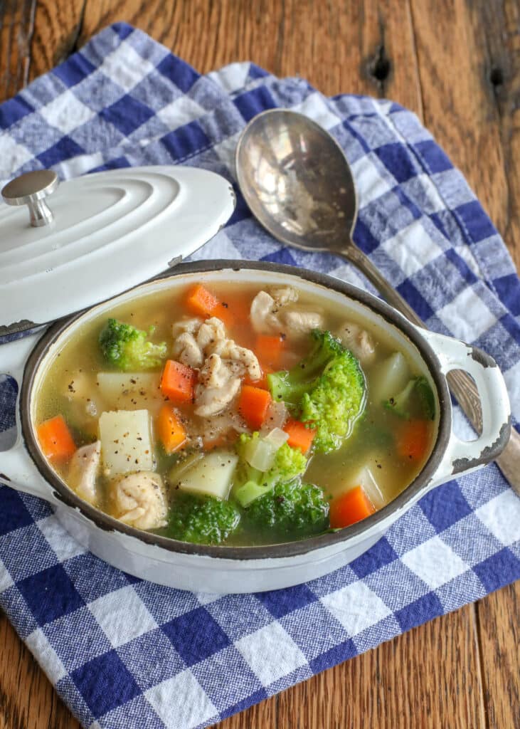 Vegetable Chicken Soup with Red Potatoes