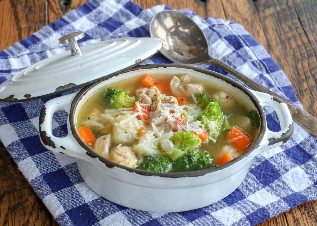Chicken Soup with Vegetables and Potatoes