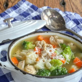 Chicken Soup with Red Potatoes and Vegetables